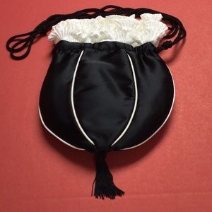 Satin bridal/evening handbag pouch